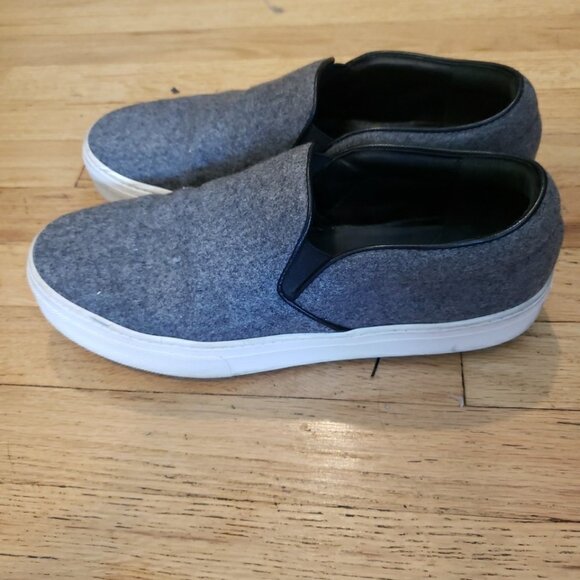 Celine Wool Sneaker Slip On Gray Flat 38.5 US 8 Minimalist Comfort Quiet Luxury - Picture 4 of 9